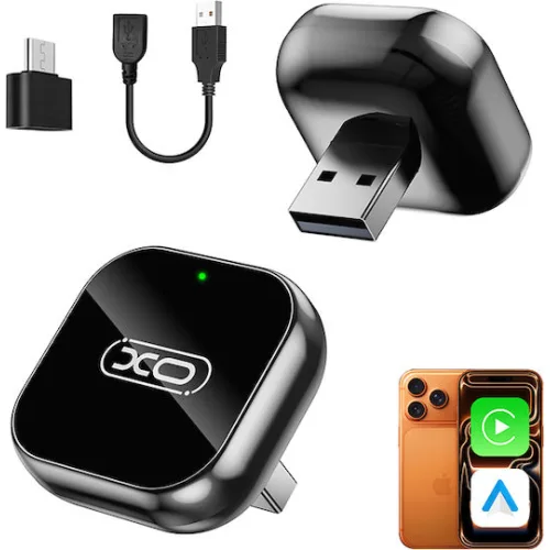 Wireless Carplay Android Auto Adapter Xo Design Cz026 Mini Apple Iphone Android Series Black Retail