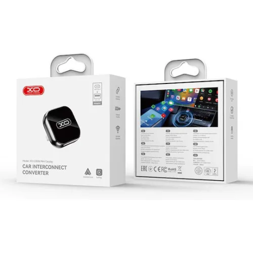 Wireless Carplay Android Auto Adapter Xo Design Cz026 Mini Apple Iphone Android Series Black Retail