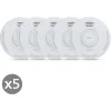 Alecto Sd110 X5 Φωτοηλεκτρικός Ανιχνευτής Καπνού Σειρήνα 85db Ειδοποίηση Χαμηλής Μπαταρίας Συσκευασία 5 Τεμαχίων