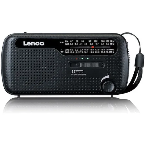 Lenco MCR-113BK Επιτραπέζιο Ραδιόφωνο Ηλιακό Μαύρο