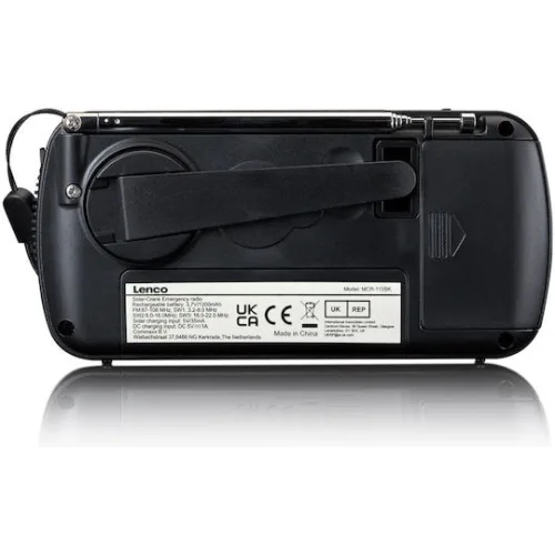 Lenco MCR-113BK Επιτραπέζιο Ραδιόφωνο Ηλιακό Μαύρο
