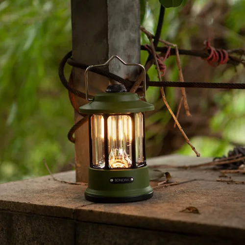 Sonora Amelia Φανάρι Led Επαναφορτιζόμενο για Camping με Φακό & Powerbank 170lm 5W ΧακίΚωδικός: 230-0099