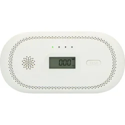 Alecto Carbon Monoxide Detector Lcd Screen 85 Db Powerful Alarm White