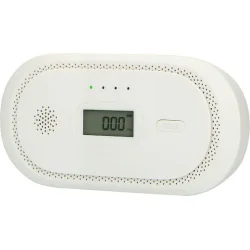 Alecto Carbon Monoxide Detector Lcd Screen 85 Db Powerful Alarm White