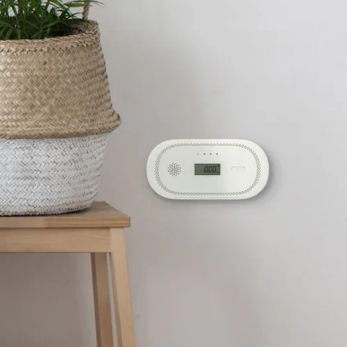 Alecto Carbon Monoxide Detector Lcd Screen 85 Db Powerful Alarm White