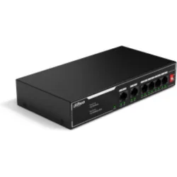 Dahua SF1006LP Unmanaged L2 PoE+ Switch με 6 Θύρες Ethernet
