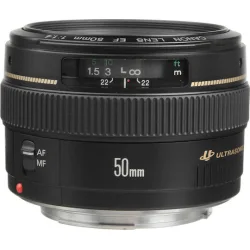 Canon Full Frame Φωτογραφικός Φακός 50mm f/1.4 USM Σταθερός για Canon EF Mount Μαύρος