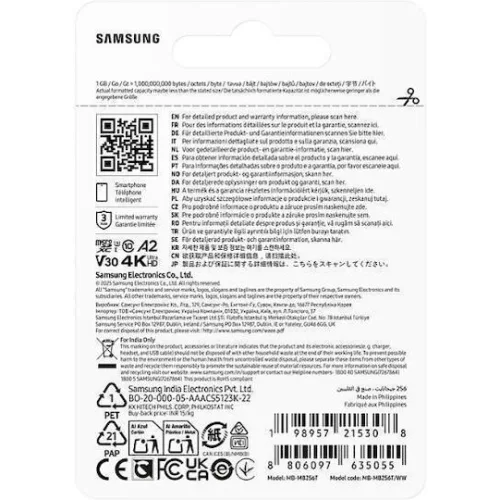 256GB SAMSUNG MicroSD T7