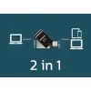 Philips 2-in-1 64GB USB 3.1 Stick με σύνδεση USB-C Μαύρο (PHUSB64G2IN1OTGGU3C) (PHIPHUSB64G2IN1OTGGU3C)