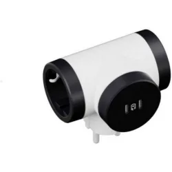 Legrand SurgeArrest 2 Outlets,USB C+C White/Grey