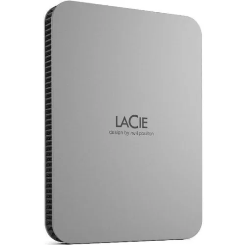 Lacie Mobile Drive v2 USB-A 3.2 Εξωτερικός HDD 1TB 2.5" Ασημί