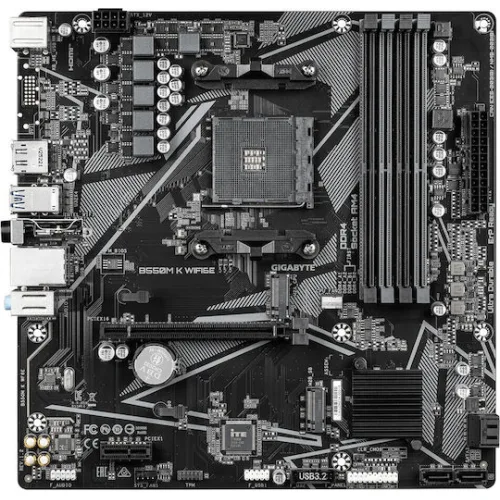 GIGABYTE MOTHERBOARD B550M K WF6E, AM4, MATX