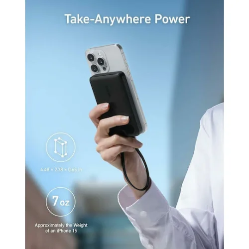 Anker PowerCore 10000mAh 22.5W με Θύρα USB-A και 2 Θύρες USB-C Power Delivery / Quick Charge Μαύρο