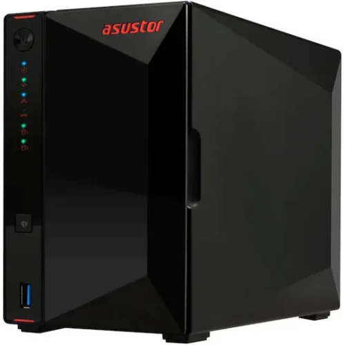 ASUSTOR NAS NIMBUSTOR 2 Gen2 AS5402T  2-BAY 3,5''/4x M.2 NVMe slots/ Intel Celeron Quad-Core/4GB DDR4/2x2.5GbE Port