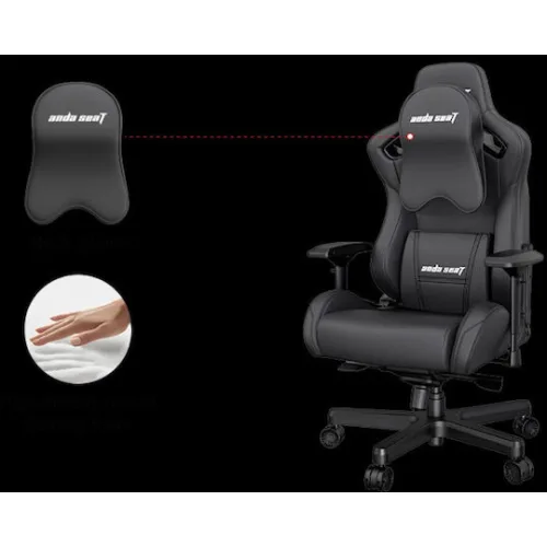 ANDA SEAT BLACK BIG HEAD PILLOW MEMORY