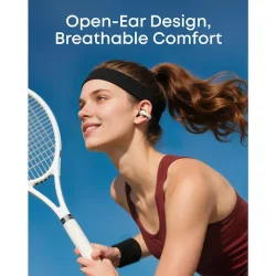 Soundcore by Anker C50i Open Ear Bluetooth Handsfree Ακουστικά με Αντοχή στον Ιδρώτα και Θήκη Φόρτισης Λευκά