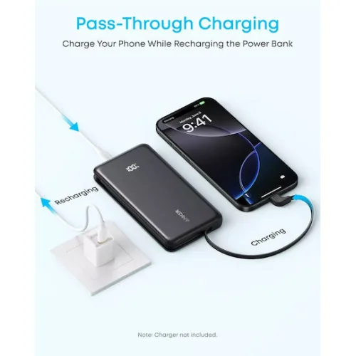 ANKER ZOLO POWER BANK 10K, 22.5W, USB-C BLK