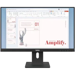 LENOVO Monitor ThinkVision E24-40 23.8'' IPS FHD, Slim Bezel, HDMΙ, Display Port, VGA, Height adjustable, Speakers, 3YearsW