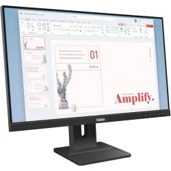 LENOVO Monitor ThinkVision E24-40 23.8'' IPS FHD, Slim Bezel, HDMΙ, Display Port, VGA, Height adjustable, Speakers, 3YearsW
