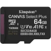KINGSTON Memory Card MicroSD Canvas Select Plus SDCS3/64GBSP, Class 10