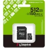 KINGSTON Memory Card MicroSD Canvas Select Plus SDCS3/512GB, Class 10, SD Adapter