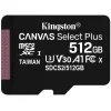 KINGSTON Memory Card MicroSD Canvas Select Plus SDCS3/512GB, Class 10, SD Adapter