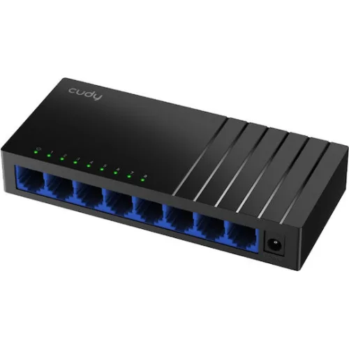 Cudy GS108D v1 Unmanaged L2 Switch με 8 Θύρες Gigabit (1Gbps) Ethernet