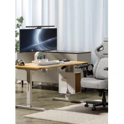 ANDA SEAT DESK XTREME 1.4m, Adjustable Height, Wood top/ White Leg