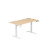ANDA SEAT DESK XTREME 1.4m, Adjustable Height, Wood top/ White Leg