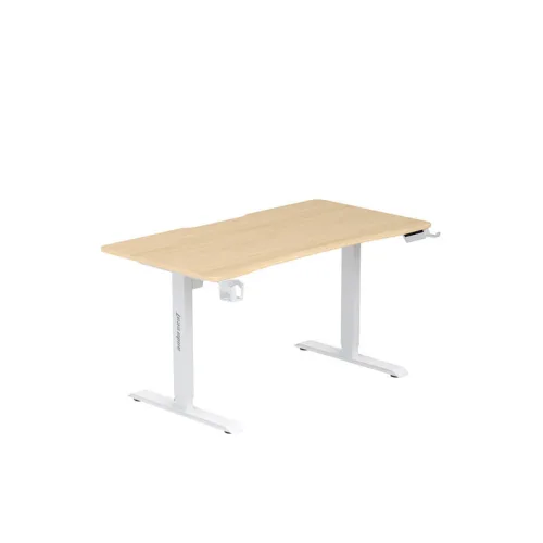 ANDA SEAT DESK XTREME 1.4m, Adjustable Height, Wood top/ White Leg