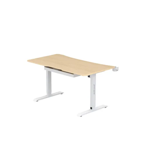 ANDA SEAT DESK XTREME 1.4m, Adjustable Height, Wood top/ White Leg
