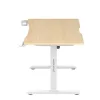 ANDA SEAT DESK XTREME 1.4m, Adjustable Height, Wood top/ White Leg