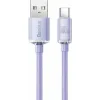 Baseus Crystal Shine Braided USB 2.0 Cable USB-C male - USB-A 100W PD Μωβ 1.2m CAJY000405