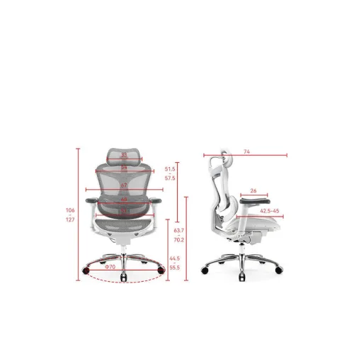 SIHOO ERGONOMIC CHAIR DORO C300 OFF WHITE