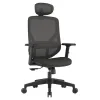 VERO OFFICE CHAIR ERGOSTYLE 2040 BLACK with HEADREST