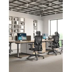 VERO OFFICE CHAIR ERGOSTYLE 2040 BLACK with HEADREST