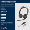 Poly Blackwire 5220 Stereo USB-C Headset +3.5mm Plug +USB-C/A Adapter - 93S88AA