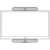 Poly Studio X70/X72/V72 VESA Mount/Mounting Bracket/PN 875L2AA