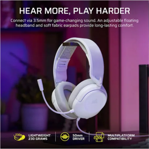 CORSAIR Headset HS35 v3 PS5 White