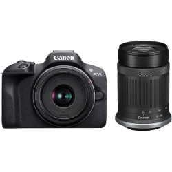 Canon EOS R100 Mirrorless Φωτογραφική Μηχανή Kit (RF-S 18-45mm f/4.5-6.3 IS STM + RF-S 55-210mm f/5-7.1 IS STM) Μαύρη