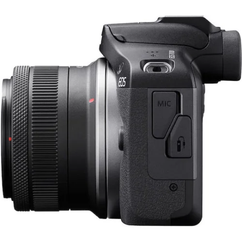 Canon EOS R100 Mirrorless Φωτογραφική Μηχανή Kit (RF-S 18-45mm f/4.5-6.3 IS STM + RF-S 55-210mm f/5-7.1 IS STM) Μαύρη