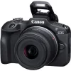 Canon EOS R100 Mirrorless Φωτογραφική Μηχανή Kit (RF-S 18-45mm f/4.5-6.3 IS STM + RF-S 55-210mm f/5-7.1 IS STM) Μαύρη