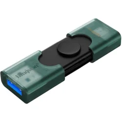 Kingston Datatraveler 128GB USB 3.2 Stick με σύνδεση USB-A & USB-C Πράσινο
