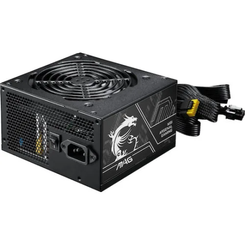 MSI PSU 750W MAG A750BN PCIE5 II, 80+ BRONZE CERTIFIED, HYDRUALIC BEARING 120MM QUIET & COOL FAN, 5YW.