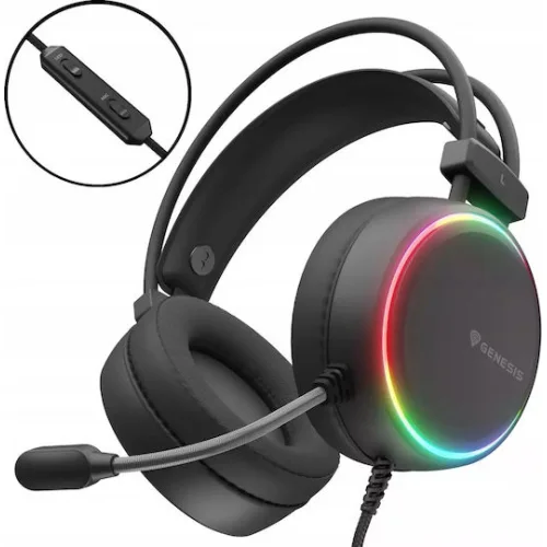 Genesis Gaming Headset Neon 613 G2 with Microphone RGB Illumination Black (NSG-2307) (GNSNSG-2307)