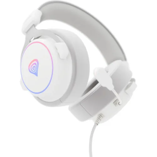 Genesis Gaming Headset Neon 764 with Microphone RGB Illumination White, USB (NSG-2170) (GNSNSG-2170)