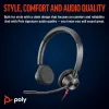Poly Blackwire 3325 Stereo USB-C Headset +3.5mm Plug +USB-C/A Adapter (8X221AA)