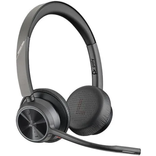 Poly Voyager 4320-M Microsoft Teams Certified Headset +BT700 dongle +Charging Stand (77Z32AA)