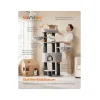Feandrea Cat Tower, Height 160 cm, for large Cats, Gray-Black (PCT003W01) (FEAPCT003W01)