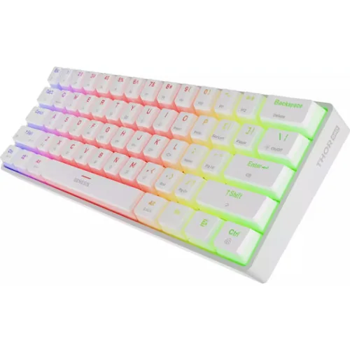 Genesis Gaming Keyboard Thor 660 G2 US White Wireless RGB Mechanical Cateron Red (NKG-1917) GNSNKG-1917)